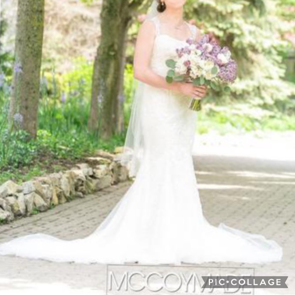 Mon Cheri IVORY fitted A-Line wedding gown